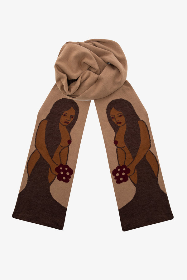 Los Angeles Apparel Nude Woman Scarf