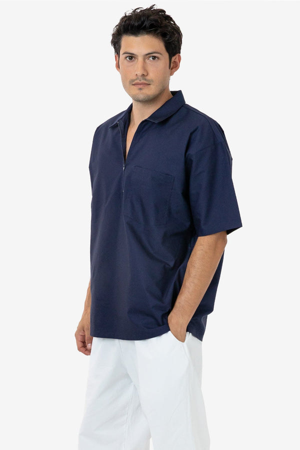 Los Angeles Apparel Oxford Zip-Up Work Shirt