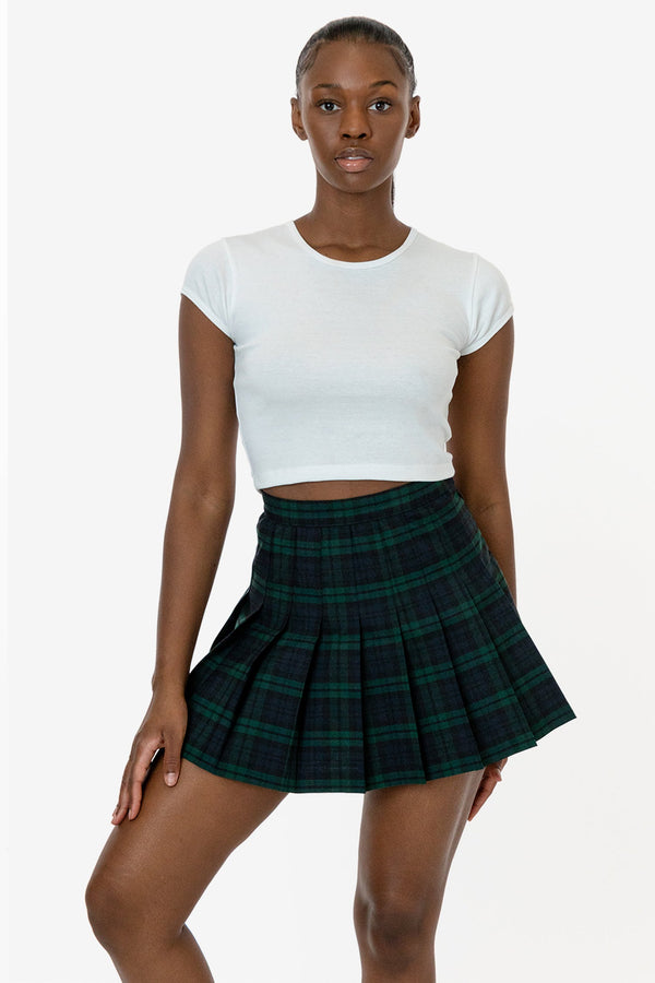 Los Angeles Apparel Plaid Tennis Skirt