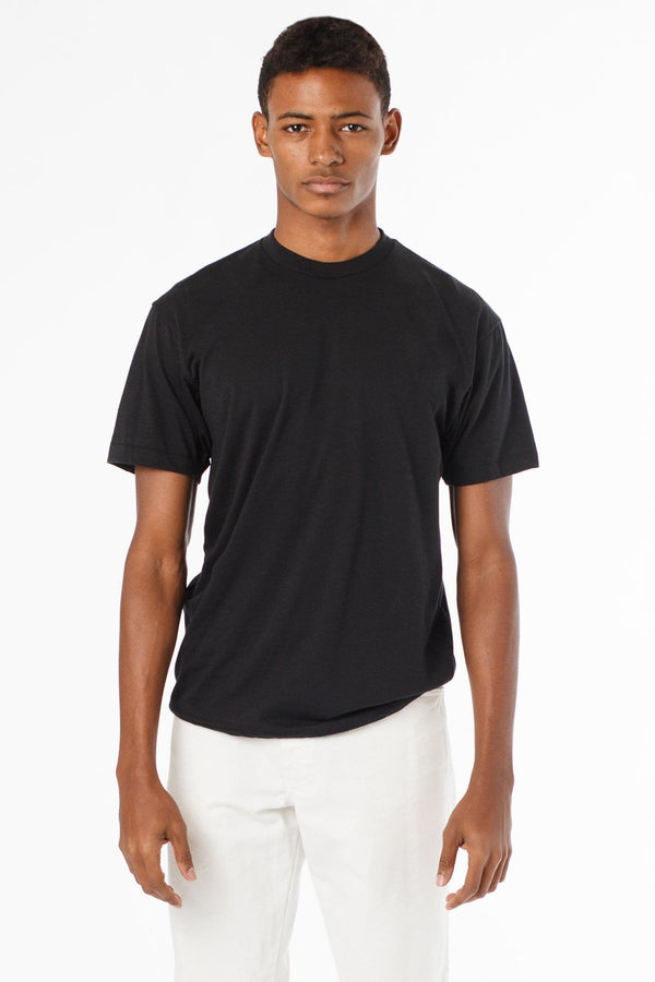 Los Angeles Apparel Poly-Cotton Crew Neck T-Shirt