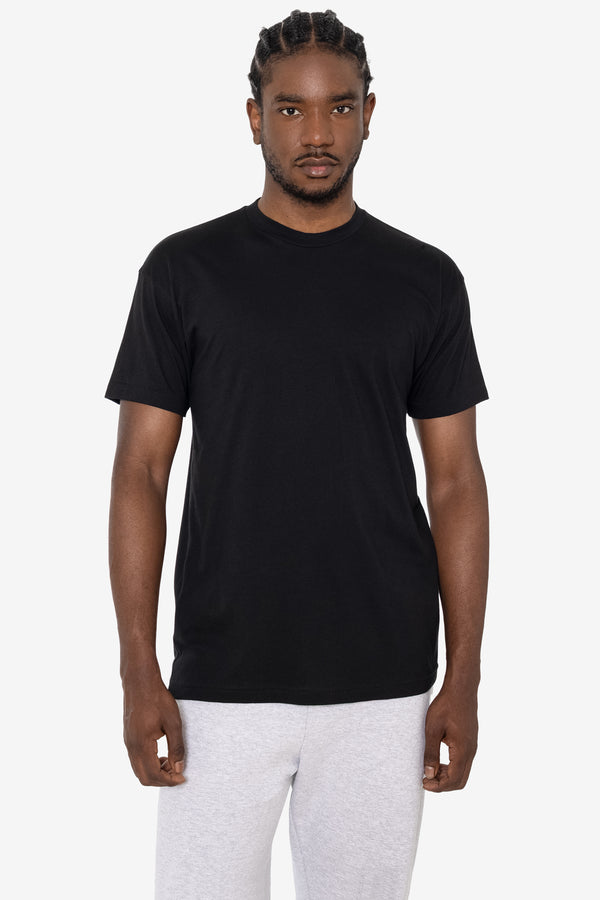los angeles apparel Poly-Cotton Crew Neck T-Shirt