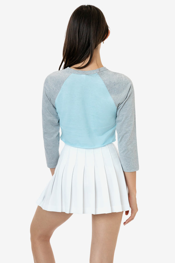 Los Angeles Apparel Poly Cotton Cropped Raglan