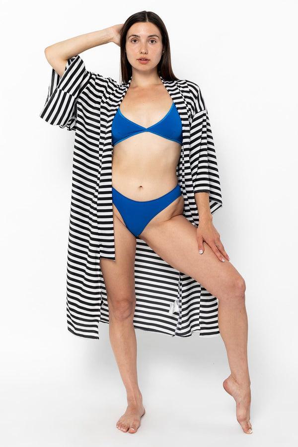 Los Angeles Apparel Printed Chiffon Kimono Robe