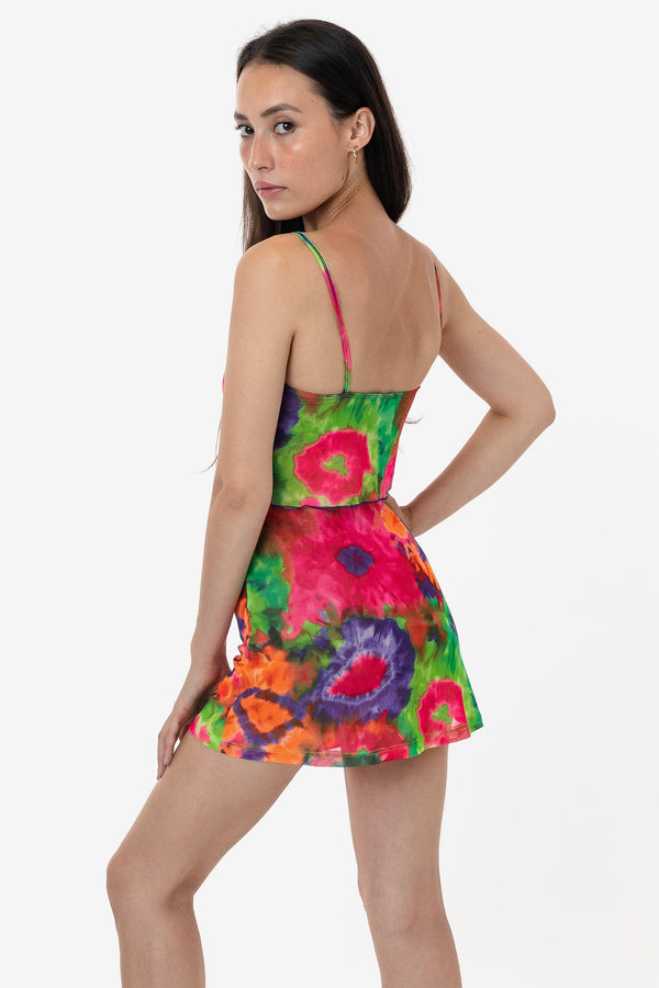 Los Angeles Apparel Printed Micro Mesh Skort