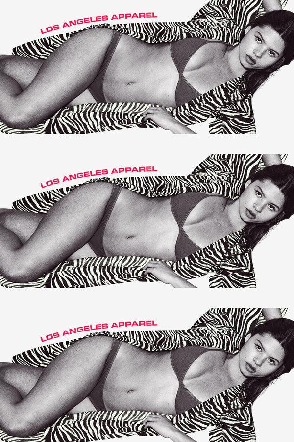 Los Angeles Apparel Printed Rayon Kimono Robe