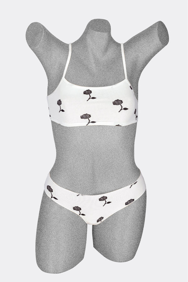 Los Angeles Apparel Printed Ruched Back Panty