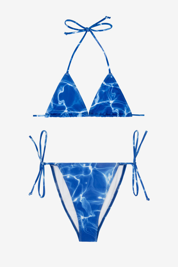 Los Angeles Apparel Printed String Bikini Bottom