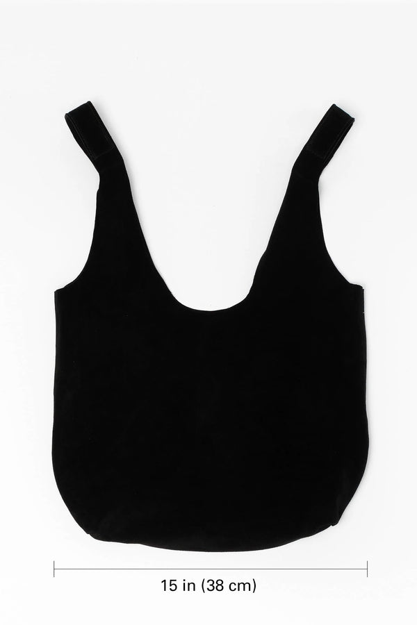 los angeles apparel Raw Suede Shopping Bag