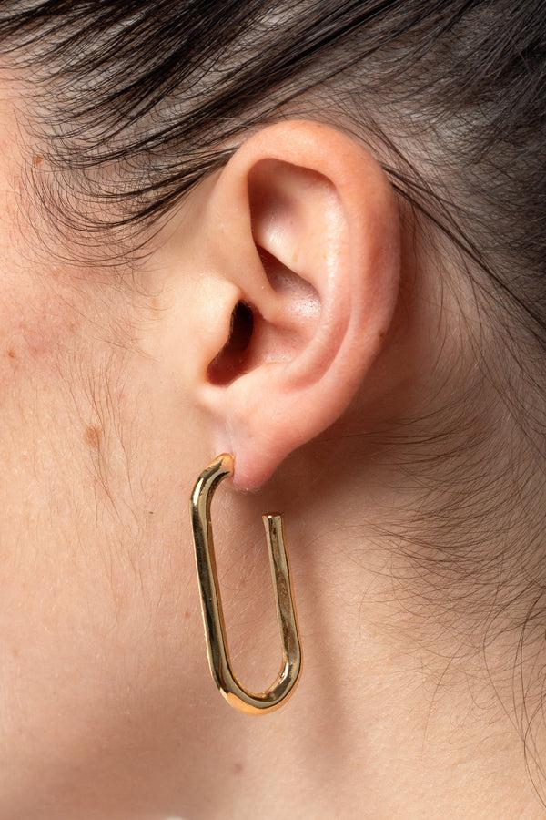 Los Angeles Apparel Round Hoop Earrings