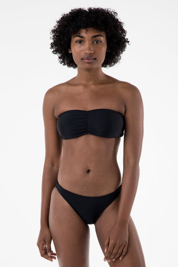 Los Angeles Apparel Ruched Tube Bikini Bra