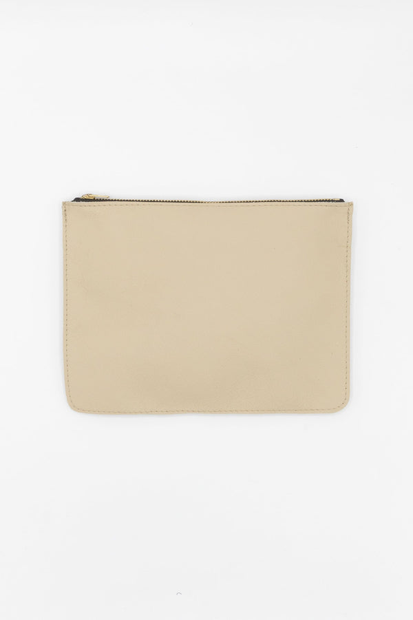 Los Angeles Apparel Small Leather Zip Pouch