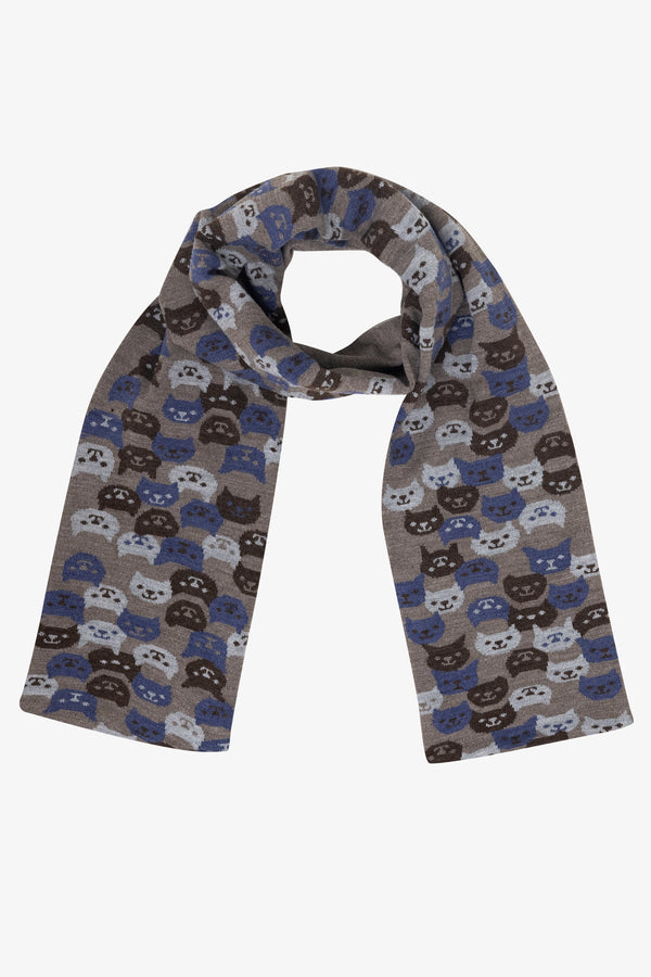 los angeles apparel Smiling Cat Scarf