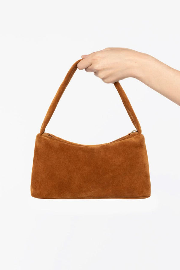 los angeles apparel Soft Suede Shoulder Bag
