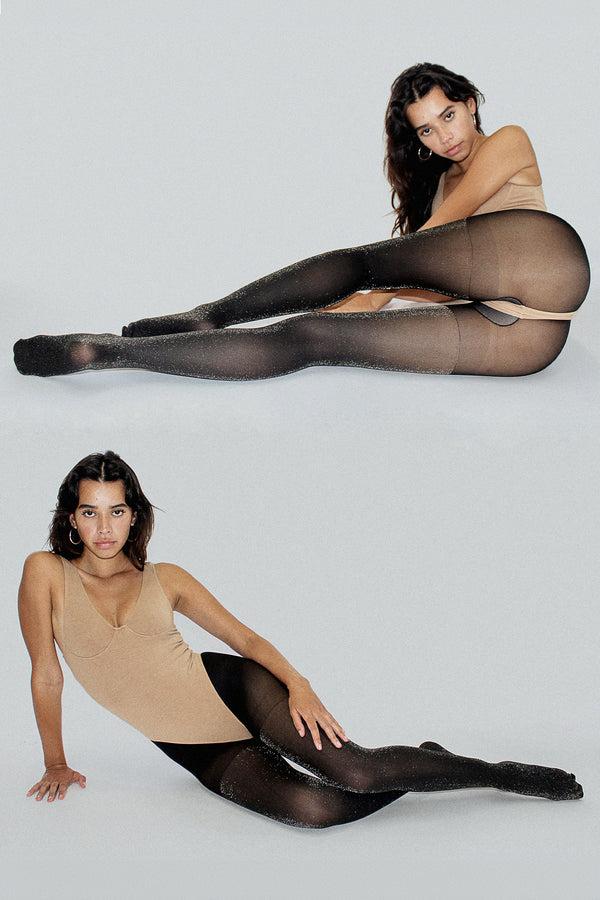 los angeles apparel Sparkle Pantyhose