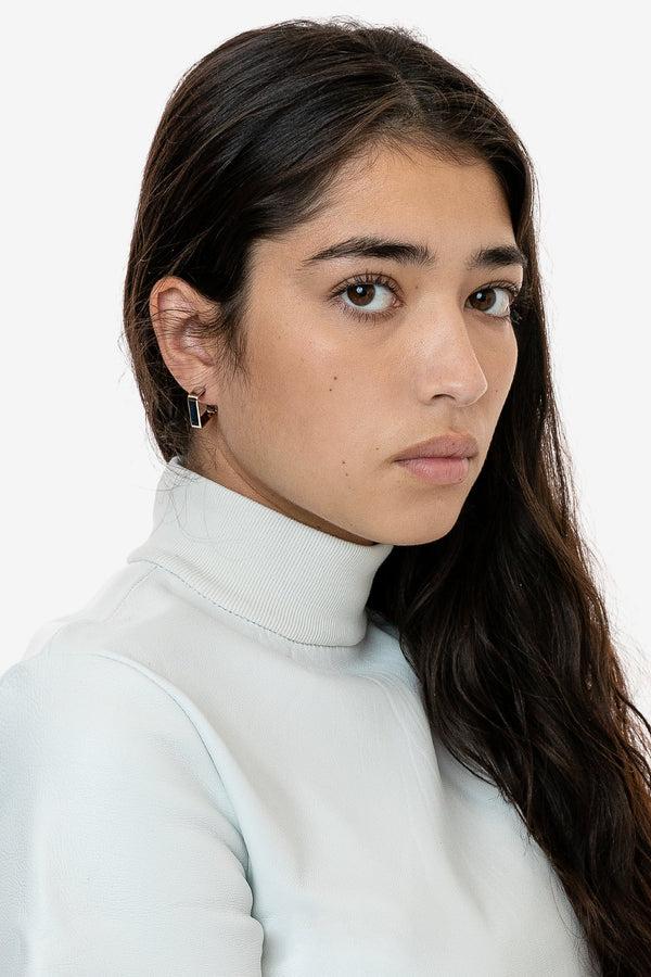 Los Angeles Apparel Square Hoop Earrings