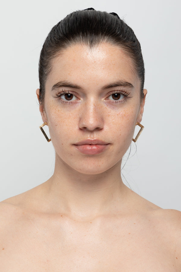 Los Angeles Apparel Square Hoop Earrings