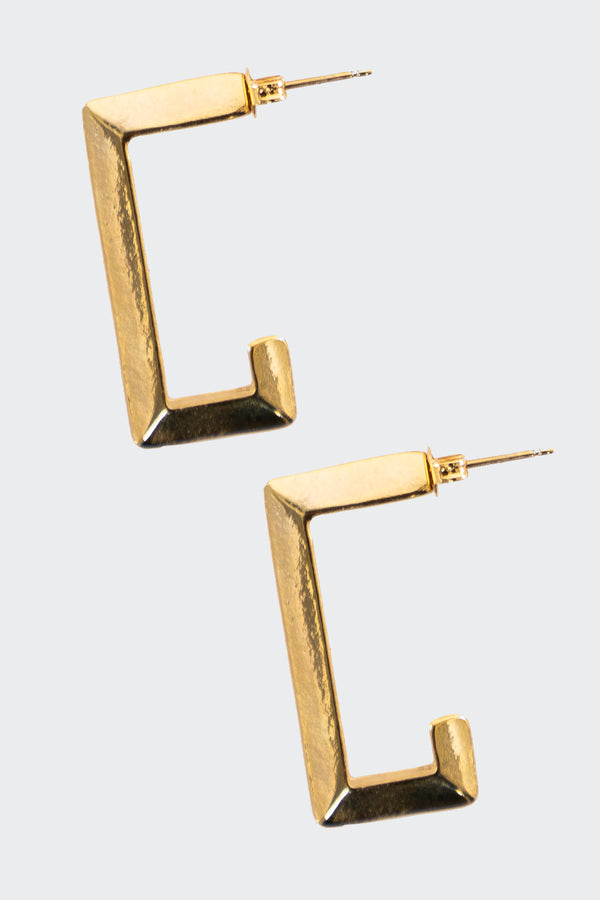 los angeles apparel Square Hoop Earrings