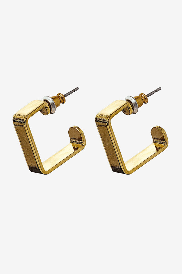 los angeles apparel Square Hoop Earrings