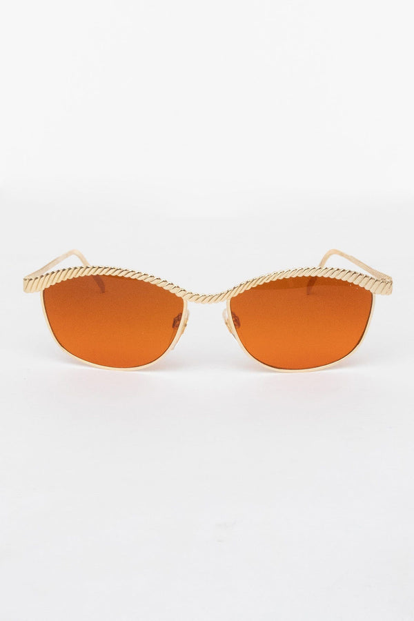 los angeles apparel Tatiana Gold Ornate Sunglasses