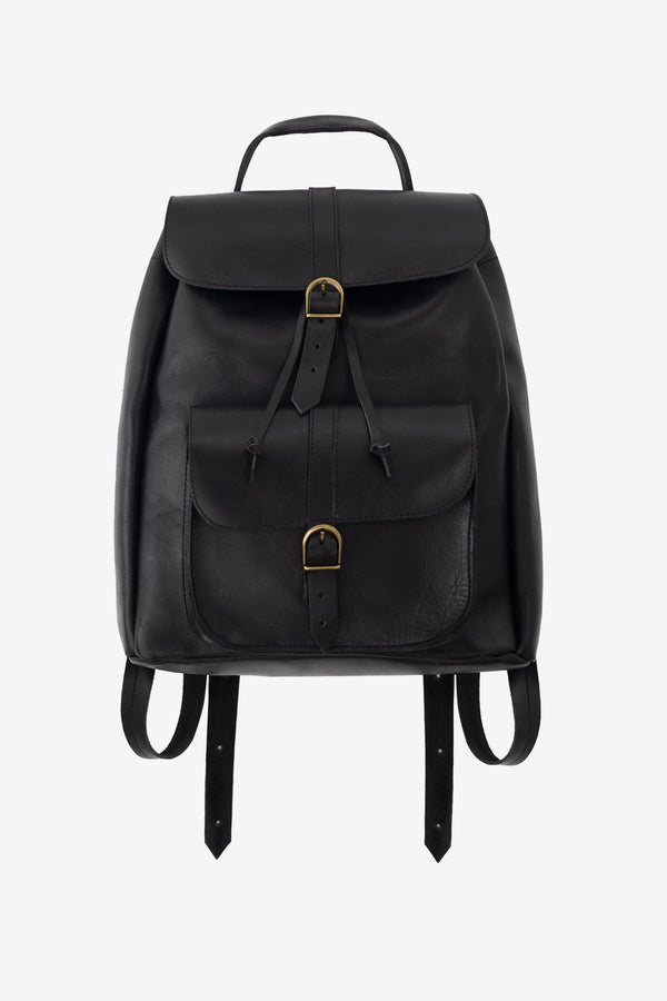 los angeles apparel The Unisex Leather Knapsack