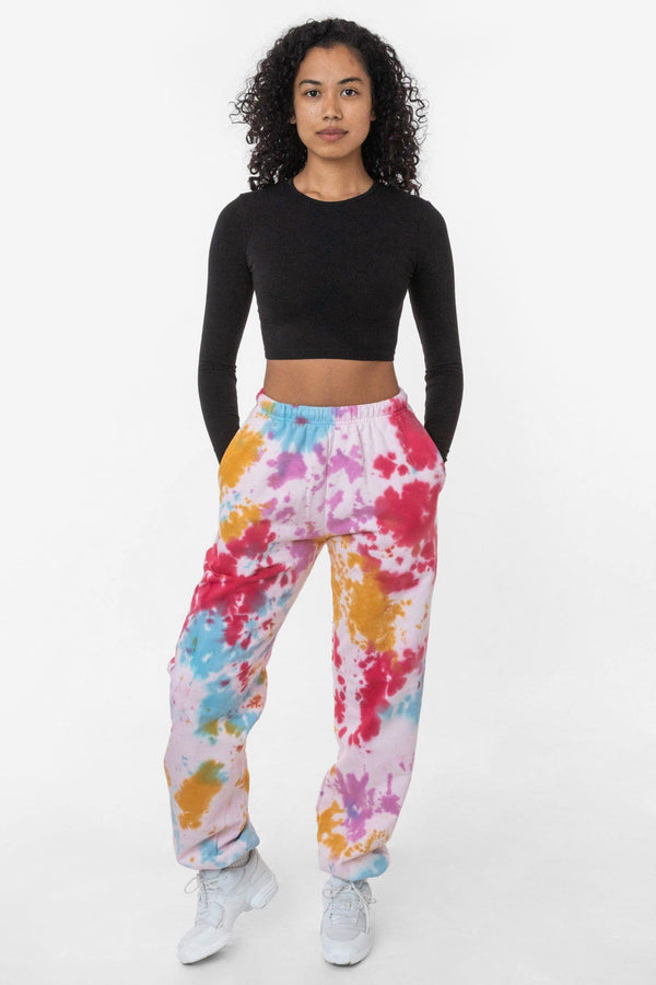 Los Angeles Apparel Tie Dye High Waist Sweatpants