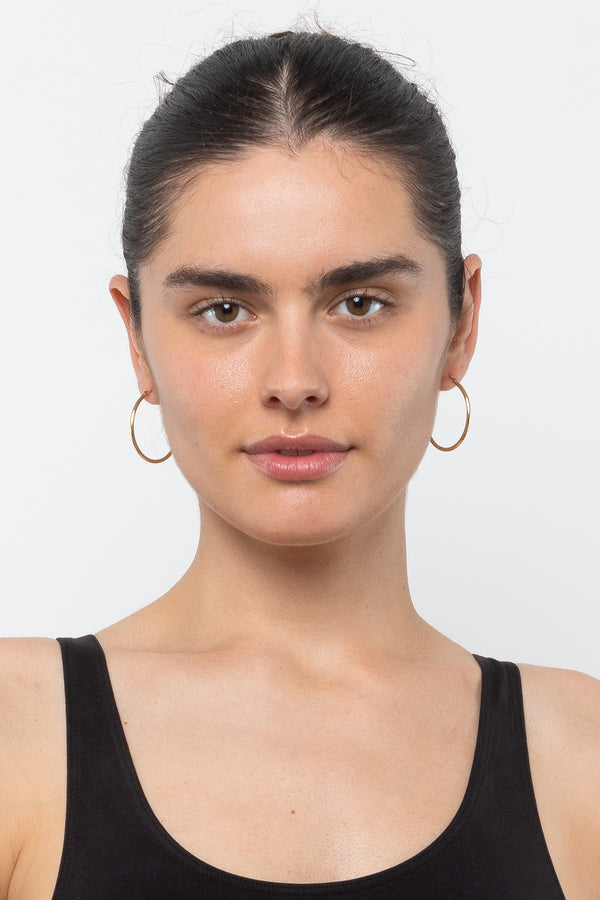 Los Angeles Apparel Timeless Small Hoop Earrings