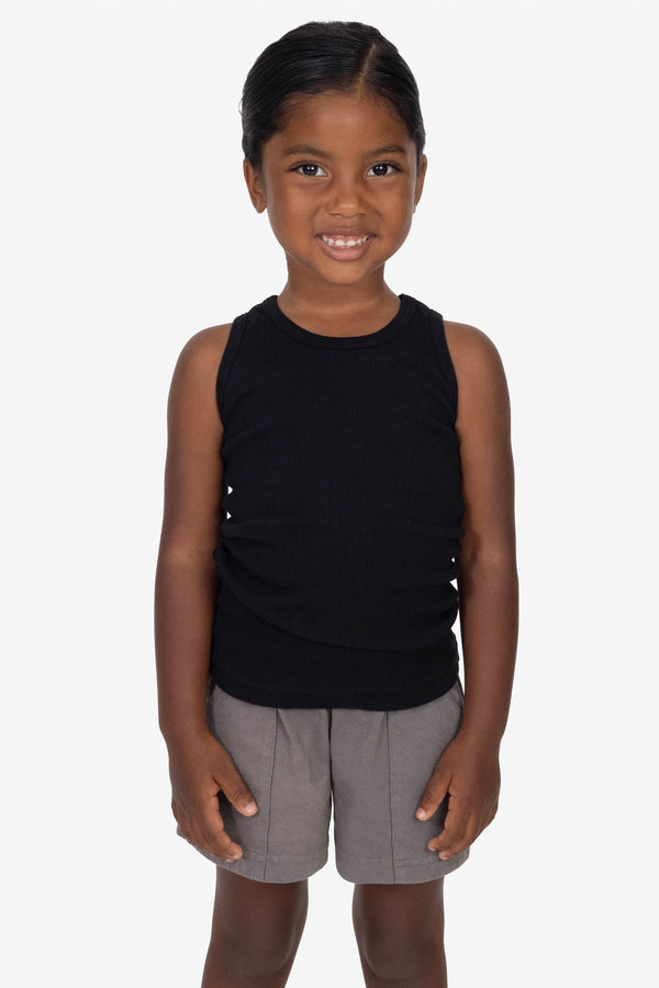 los angeles apparel Toddler 2x1 Cotton Rib Tank
