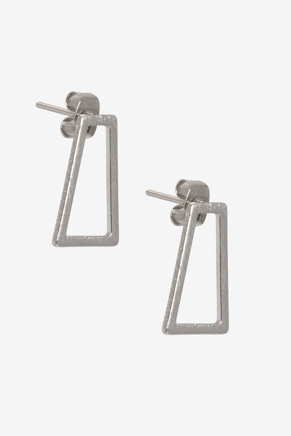 Los Angeles Apparel Trapezoid Stud Earrings