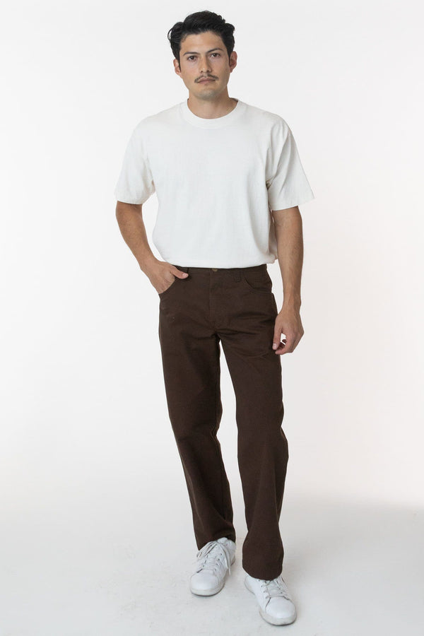 Los Angeles Apparel Twill Work Pants Brown
