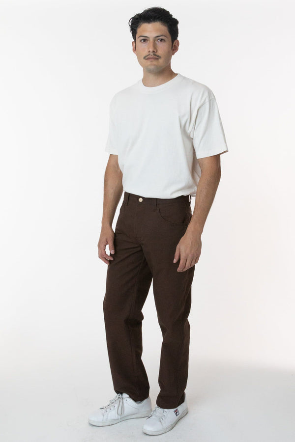 los angeles apparel Twill Work Pants Brown