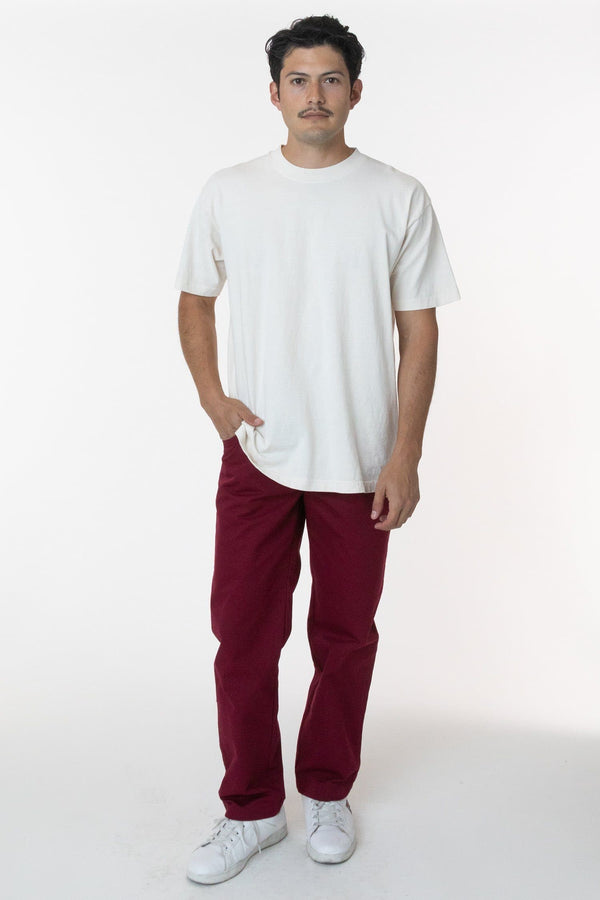 los angeles apparel Twill Work Pants Burgundy