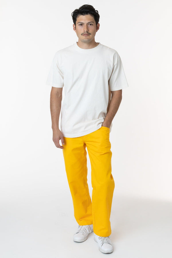 los angeles apparel Twill Work Pants Gold