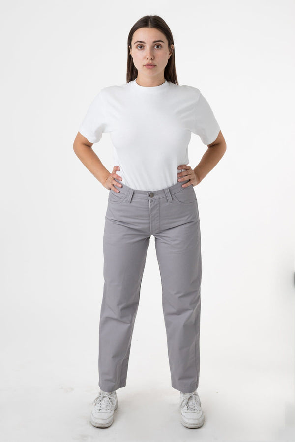 Los Angeles Apparel Twill Work Pants Silver