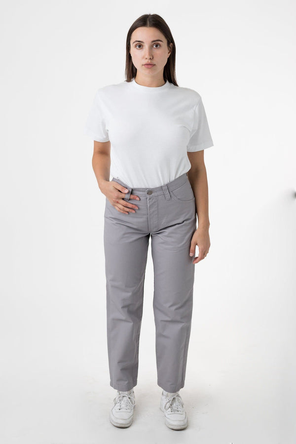 los angeles apparel Twill Work Pants Silver