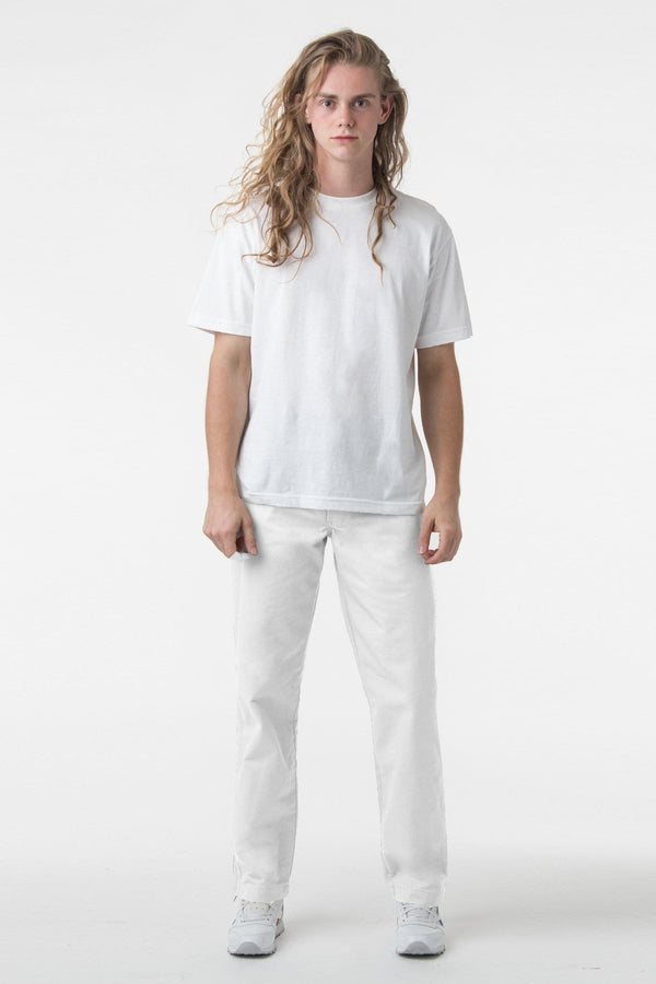 Los Angeles Apparel Twill Work Pants White