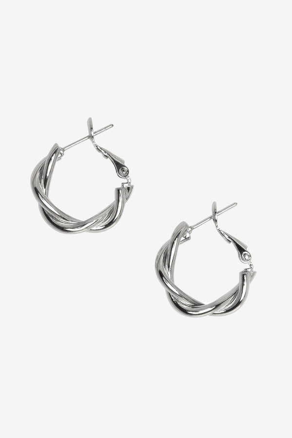 Los Angeles Apparel Twisted Hoop Earrings