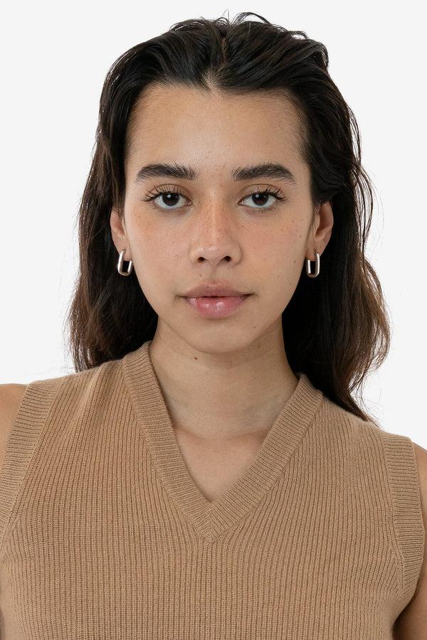 Los Angeles Apparel U-Shape Huggie Hoop Earrings