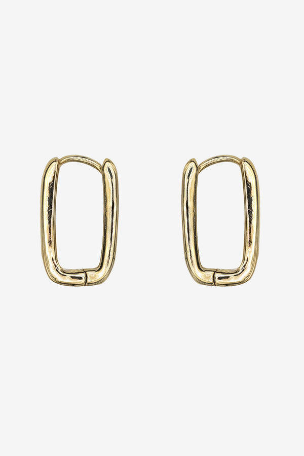 los angeles apparel U-Shape Huggie Hoop Earrings