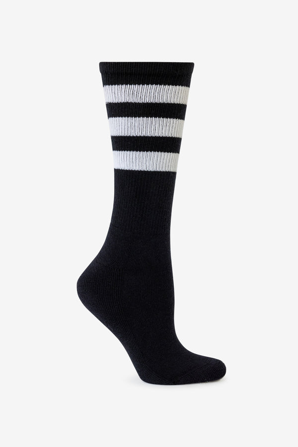 los angeles apparel Unisex 3-Stripe Calf Sock
