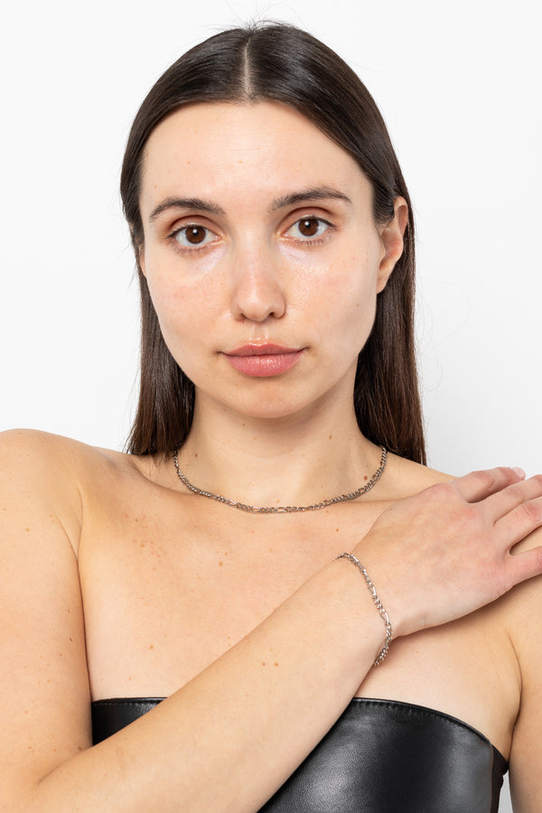 Los Angeles Apparel Unisex Figaro Chain Bracelet