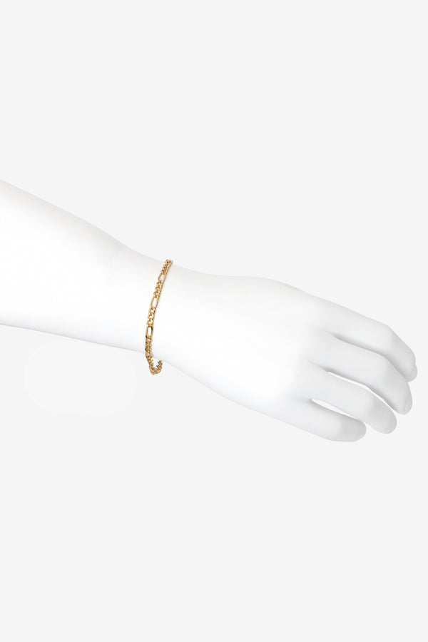 los angeles apparel Unisex Figaro Chain Bracelet
