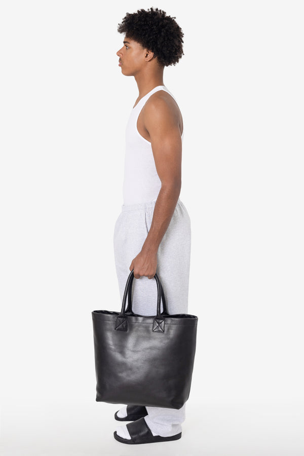 Los Angeles Apparel Unisex Leather Museum Tote