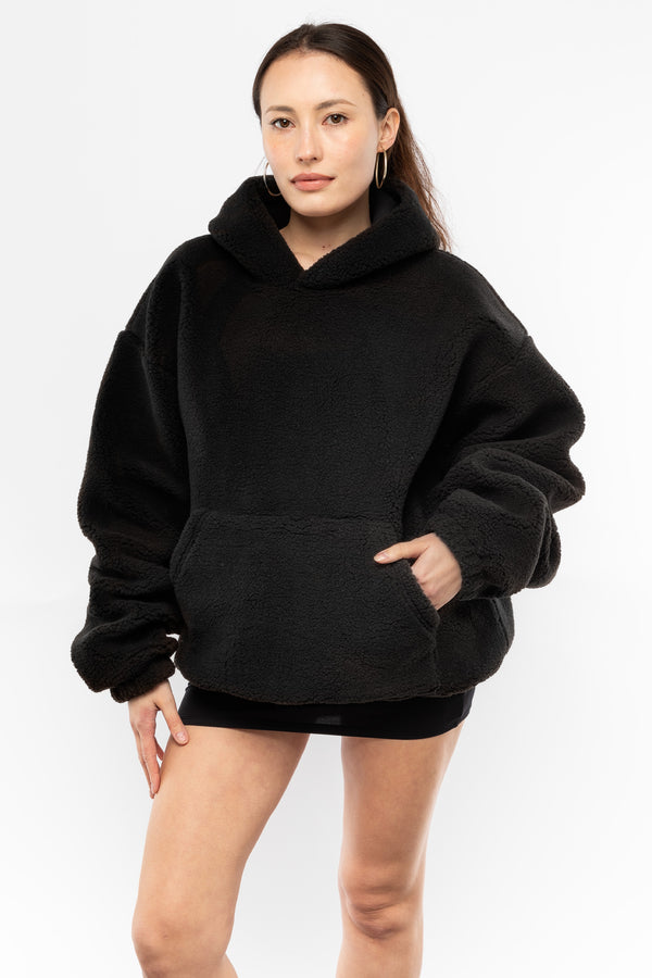los angeles apparel Unisex Sherpa Pullover Hoody