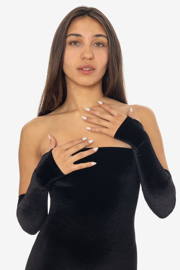 los angeles apparel Velvet Fingerless Glove