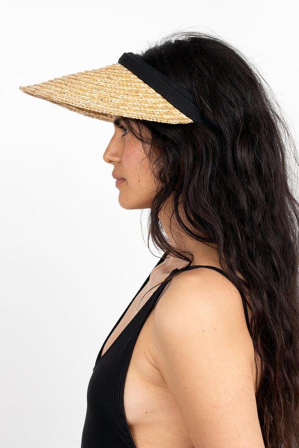 Los Angeles Apparel Wide Brim Straw Visor