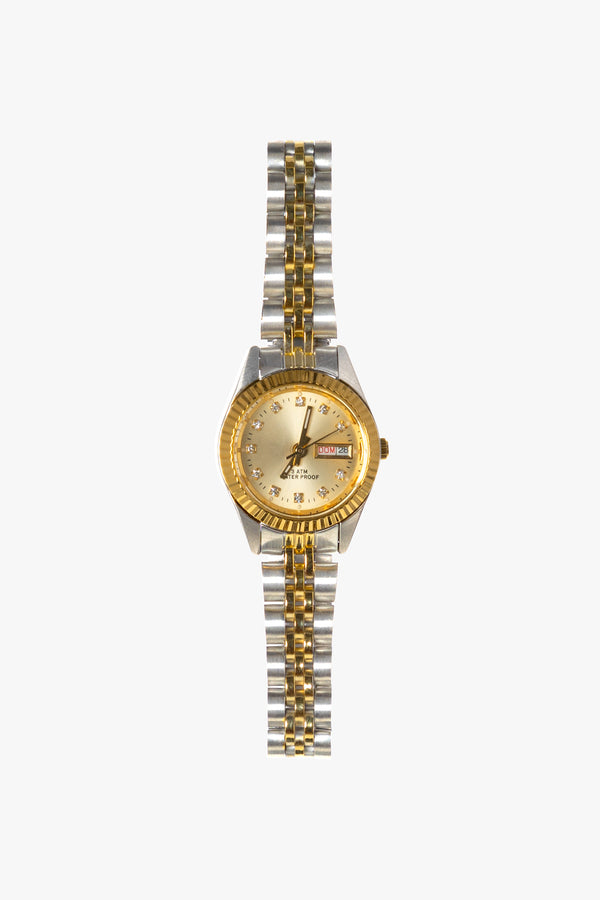 Los Angeles Apparel Women's Classy 2-Tone Watch