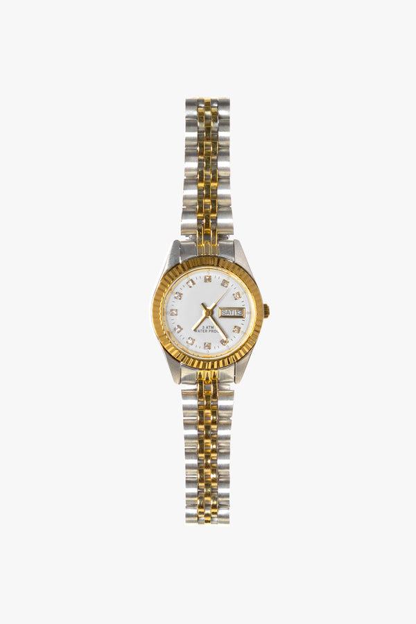 Los Angeles Apparel Women's Classy 2-Tone Watch