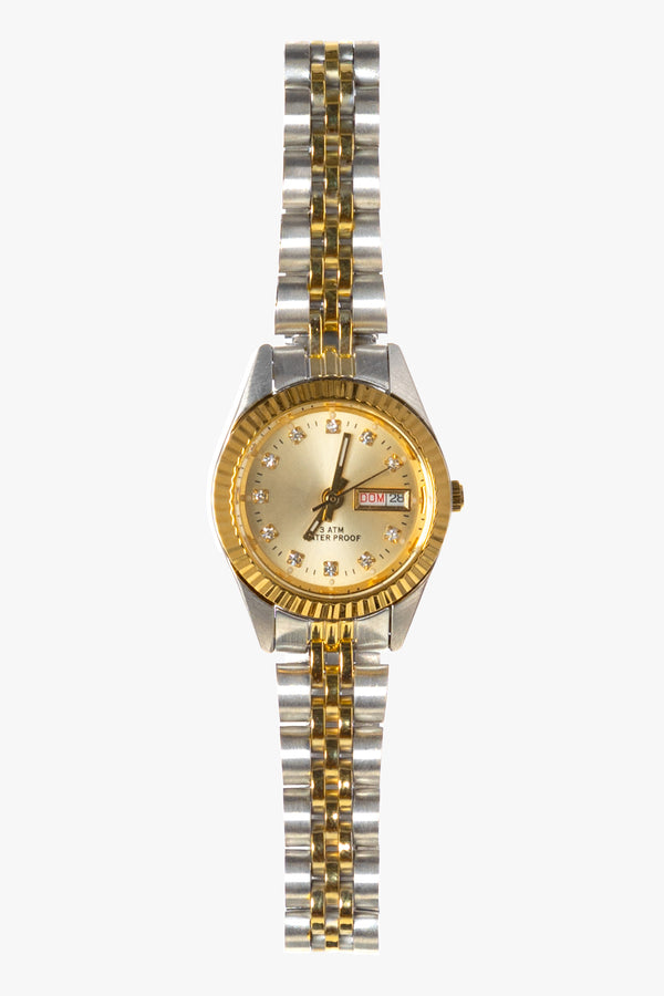 Los Angeles Apparel Women's Classy 2-Tone Watch