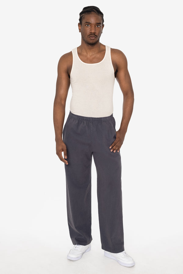 Los Angeles Apparel Men's Heavy Jersey Wide Garment Dyed Casual Pant