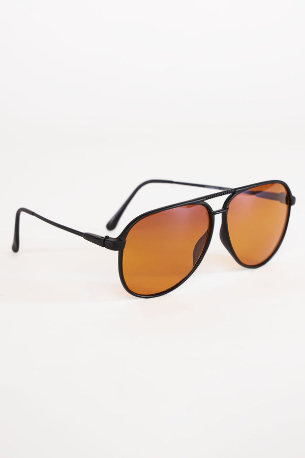 Los Angeles Apparel Men's Sunset Aviator Sunglasses